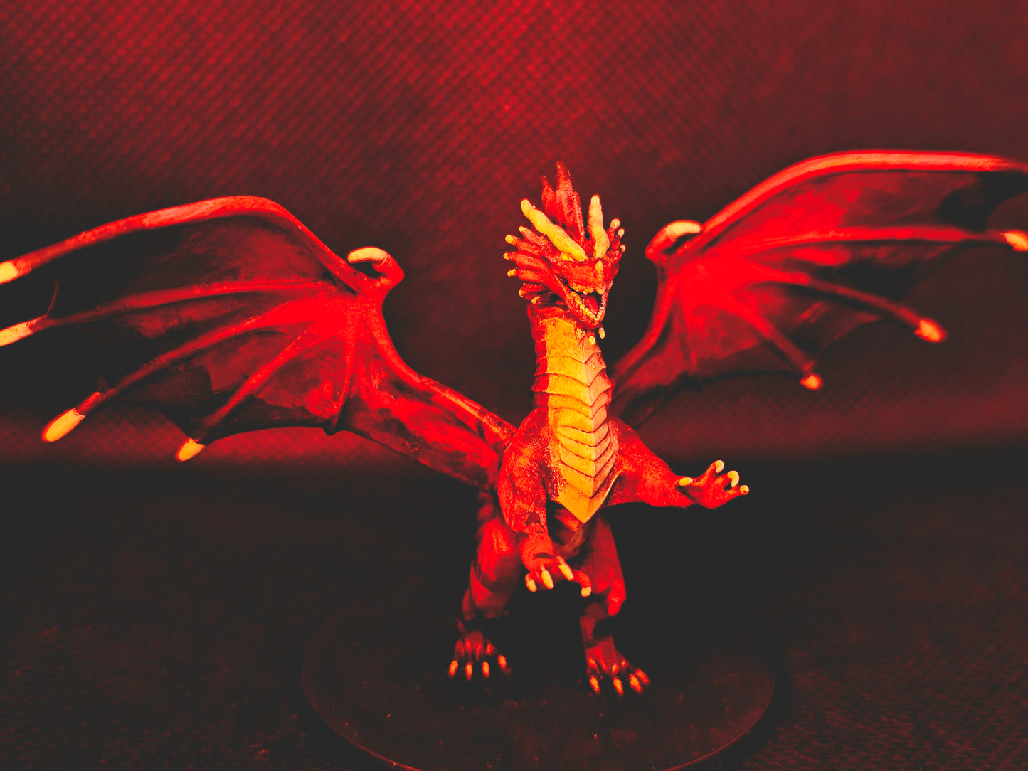 Hand-Painted Young Red Dragon Miniature