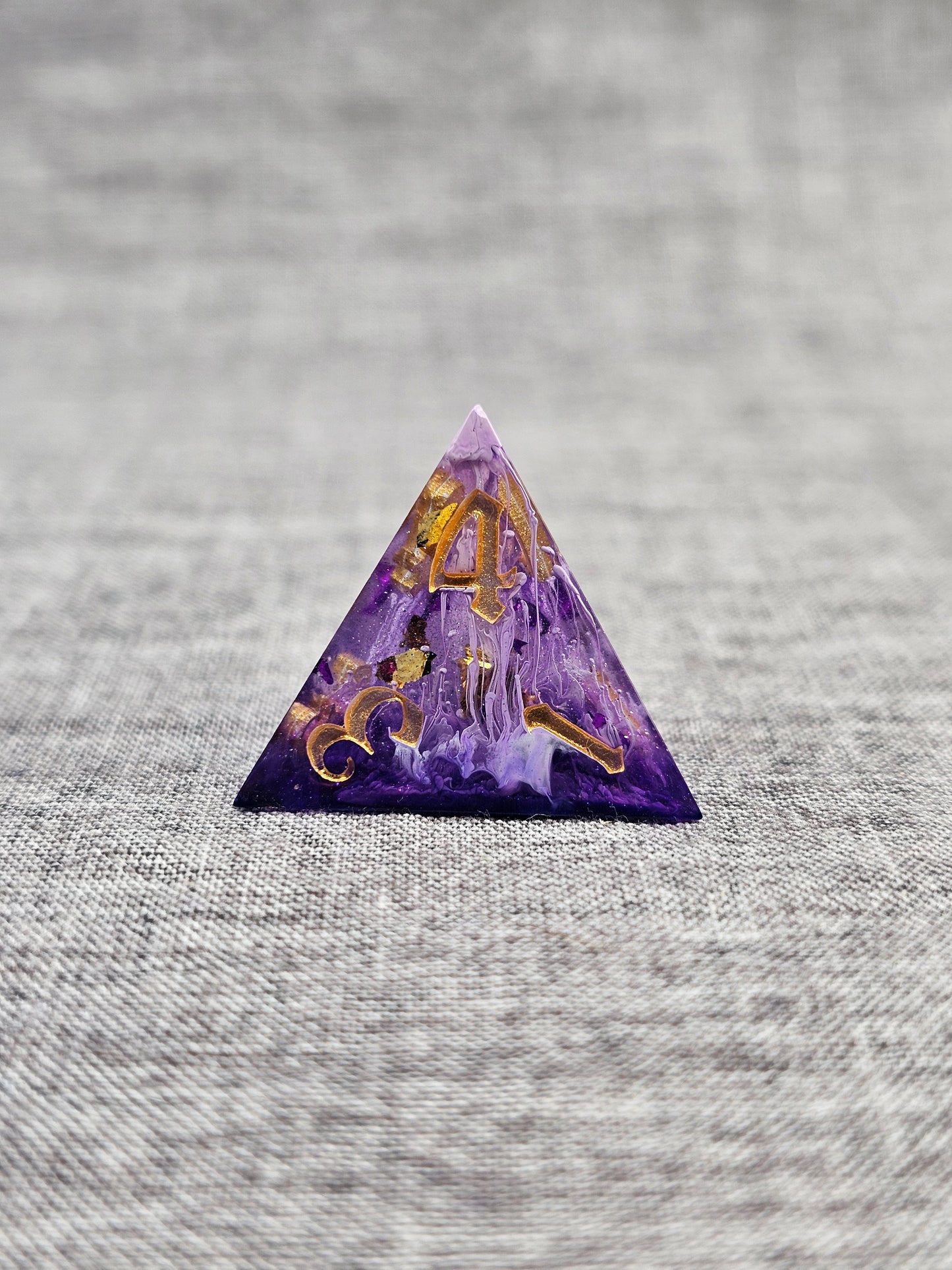 Perfect Purple Petri Polyhedral Dice Set