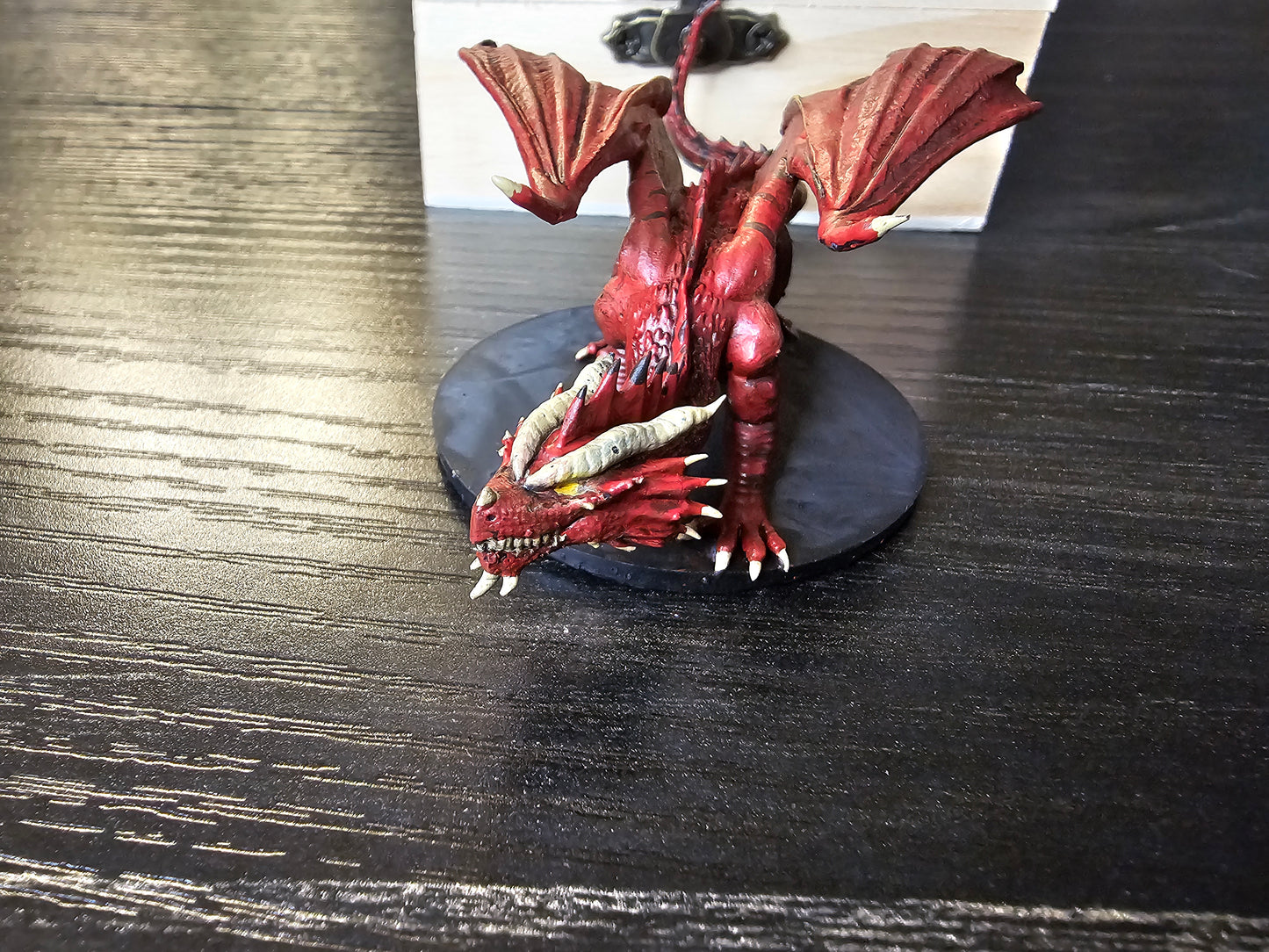 Hand-Painted Young Red Dragon Miniature