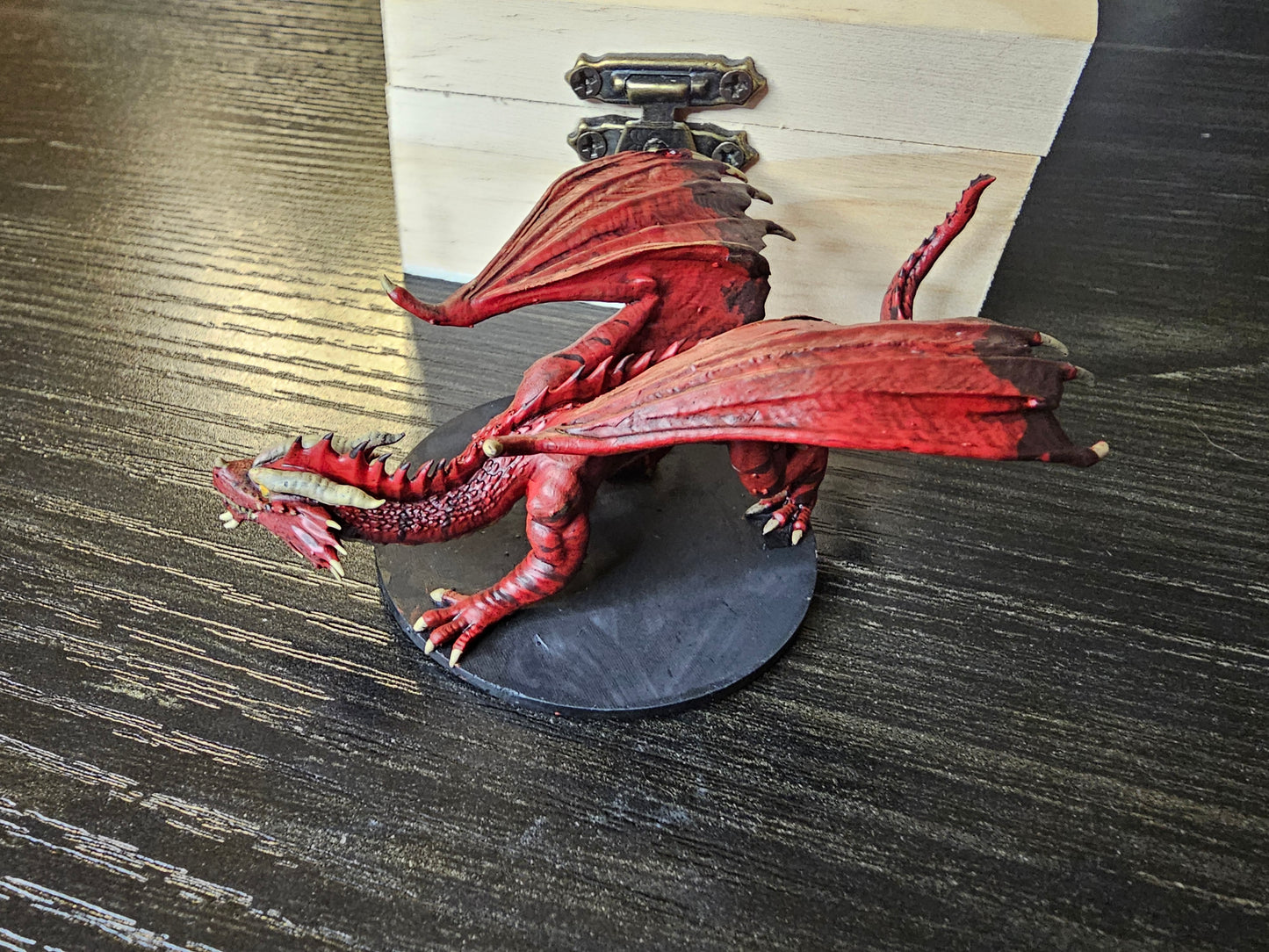 Hand-Painted Young Red Dragon Miniature