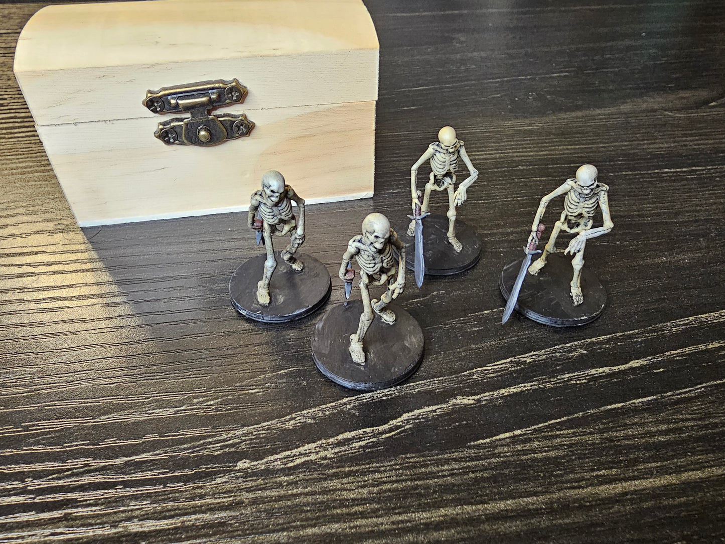 Hand-Painted Skeleton Miniatures 4 Pack
