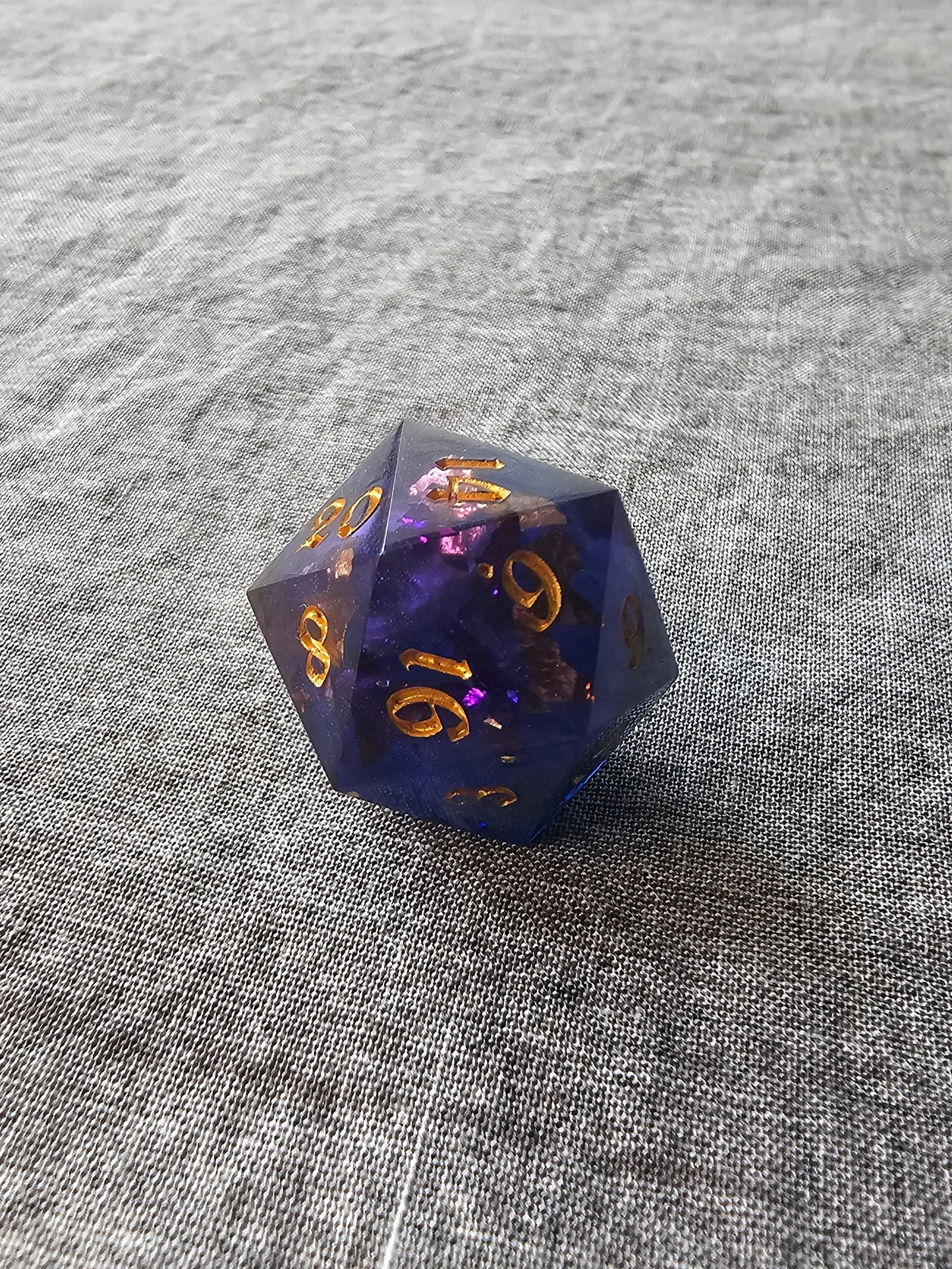 Handmade Stormcloud Sky Dice Set