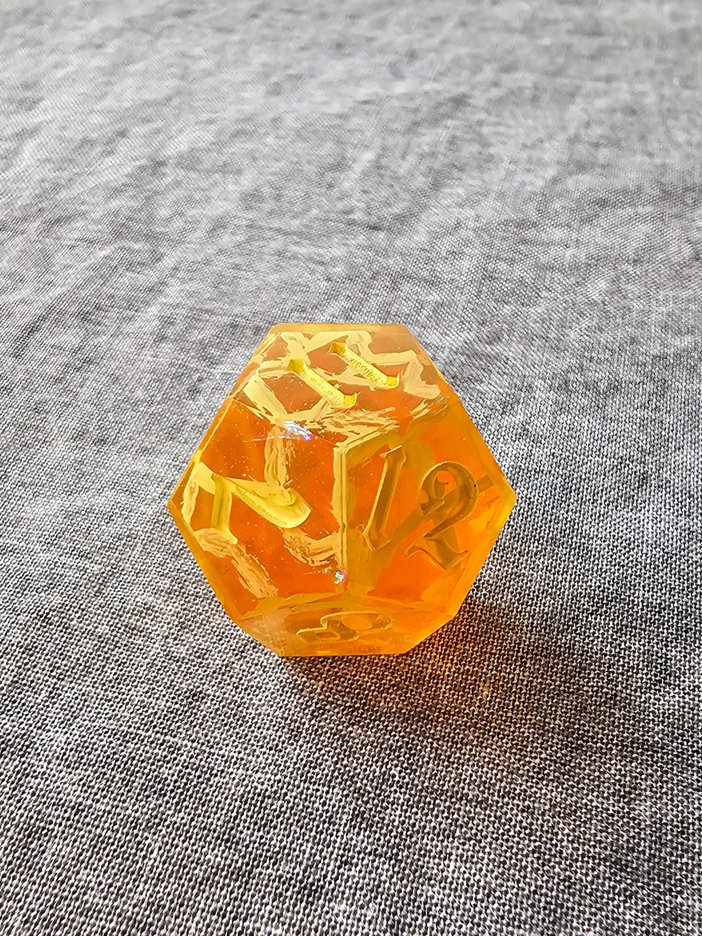 Hand-Painted Honeycomb Dice Set