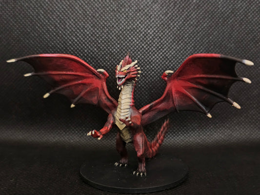 Hand-Painted Young Red Dragon Miniature