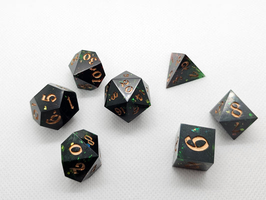 Handmade Dark Druid Dice Set