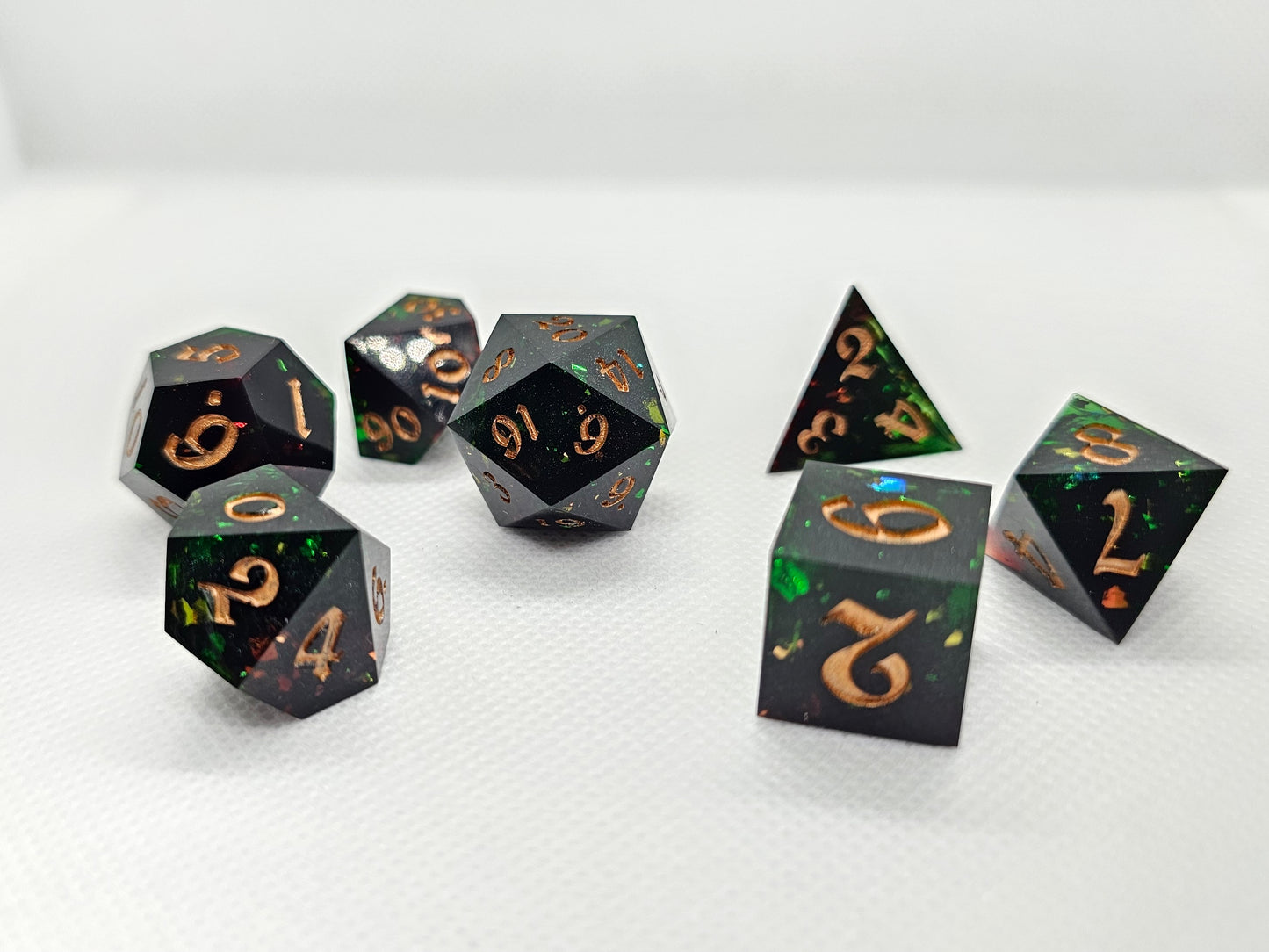 Handmade Dark Druid Dice Set