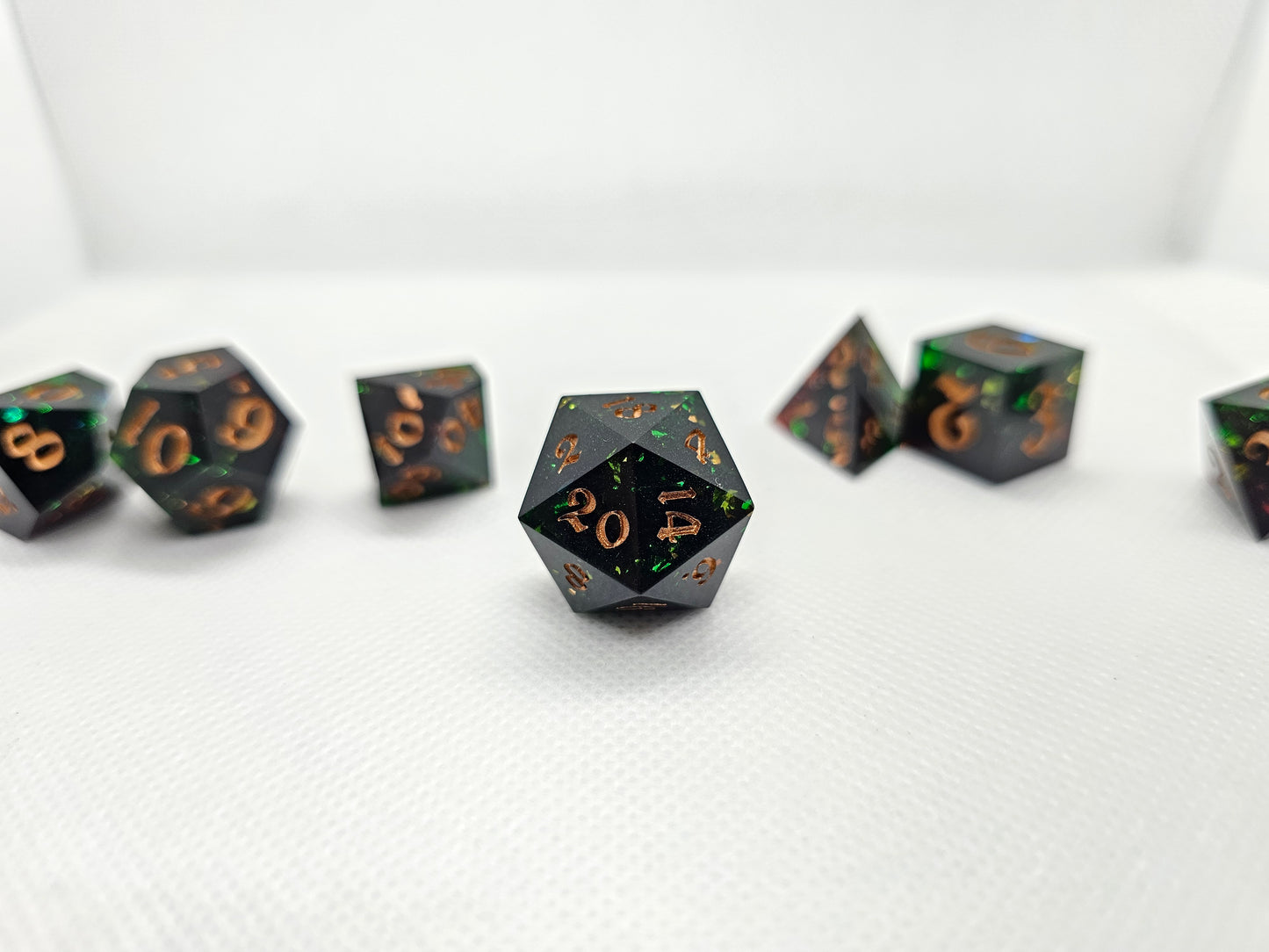 Handmade Dark Druid Dice Set