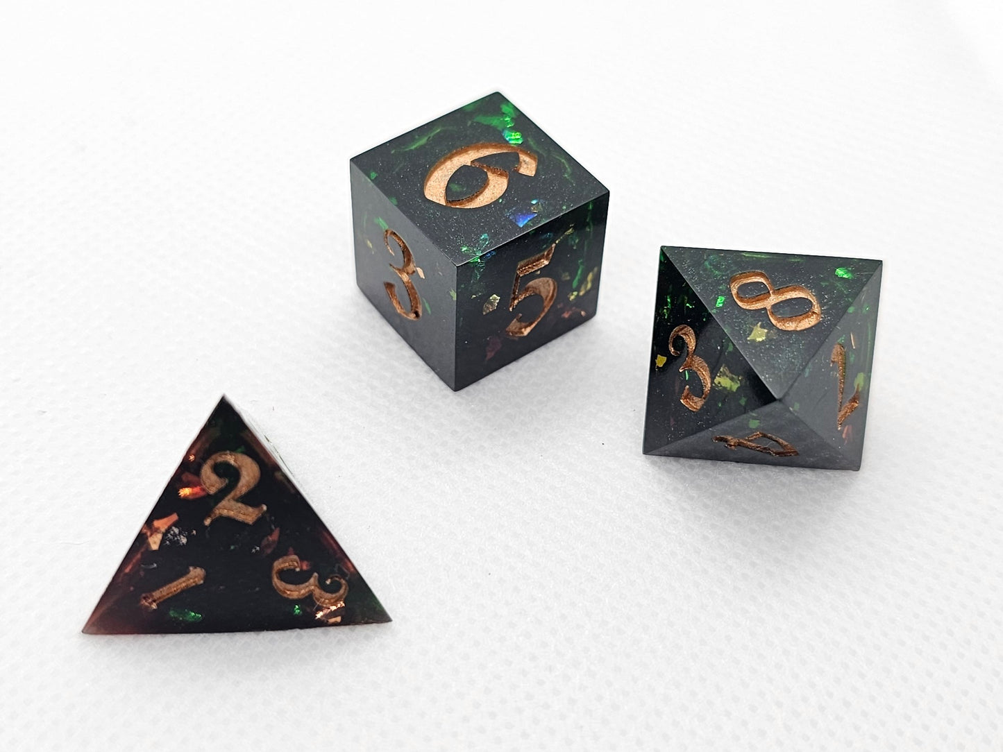 Handmade Dark Druid Dice Set