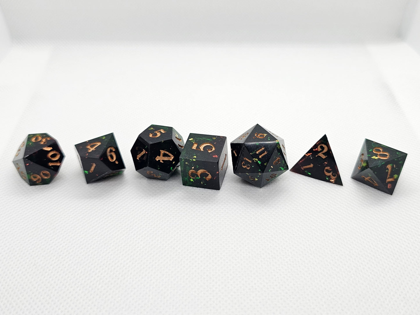 Handmade Dark Druid Dice Set