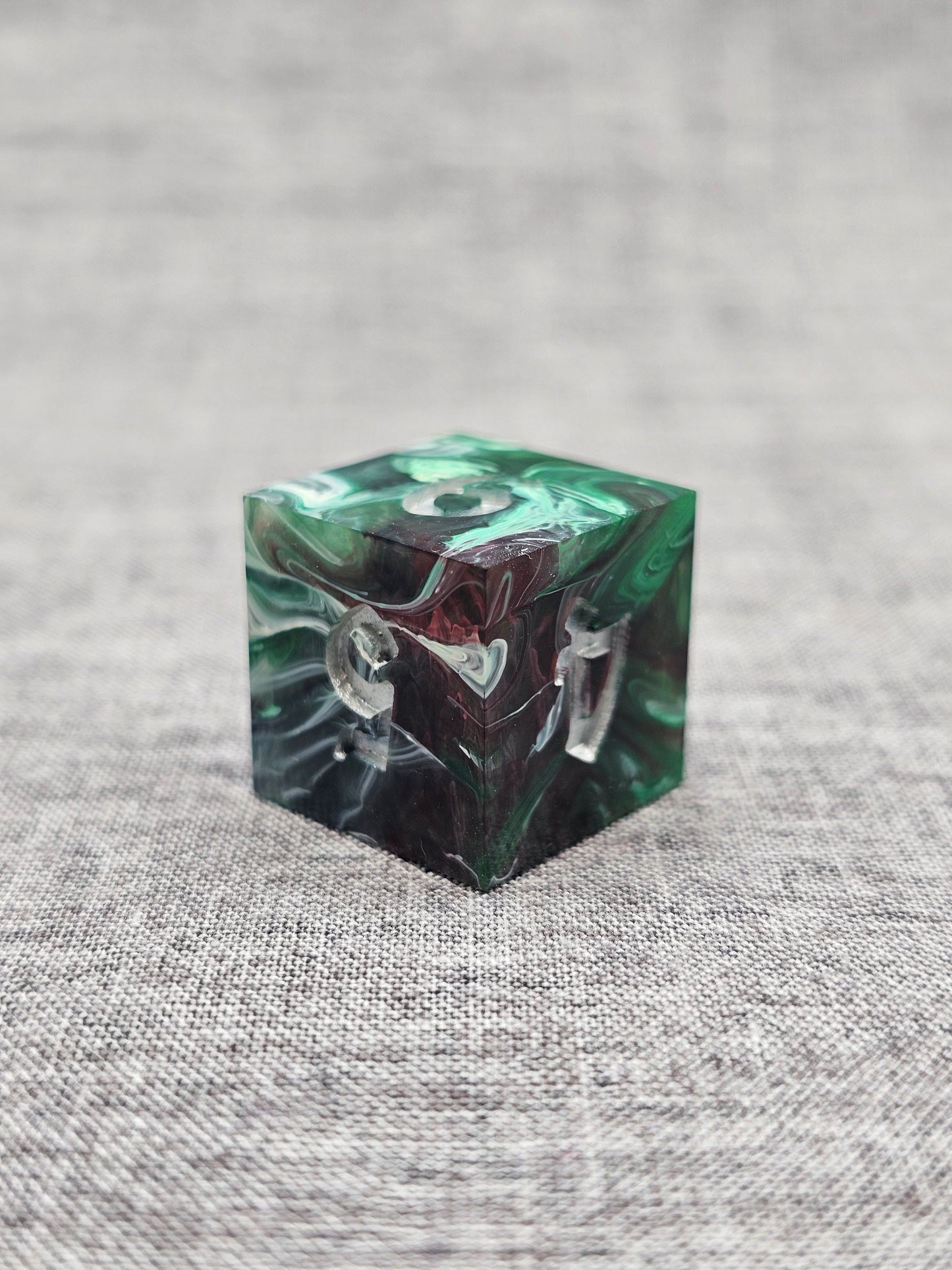 Corrupted Jade Dice Set