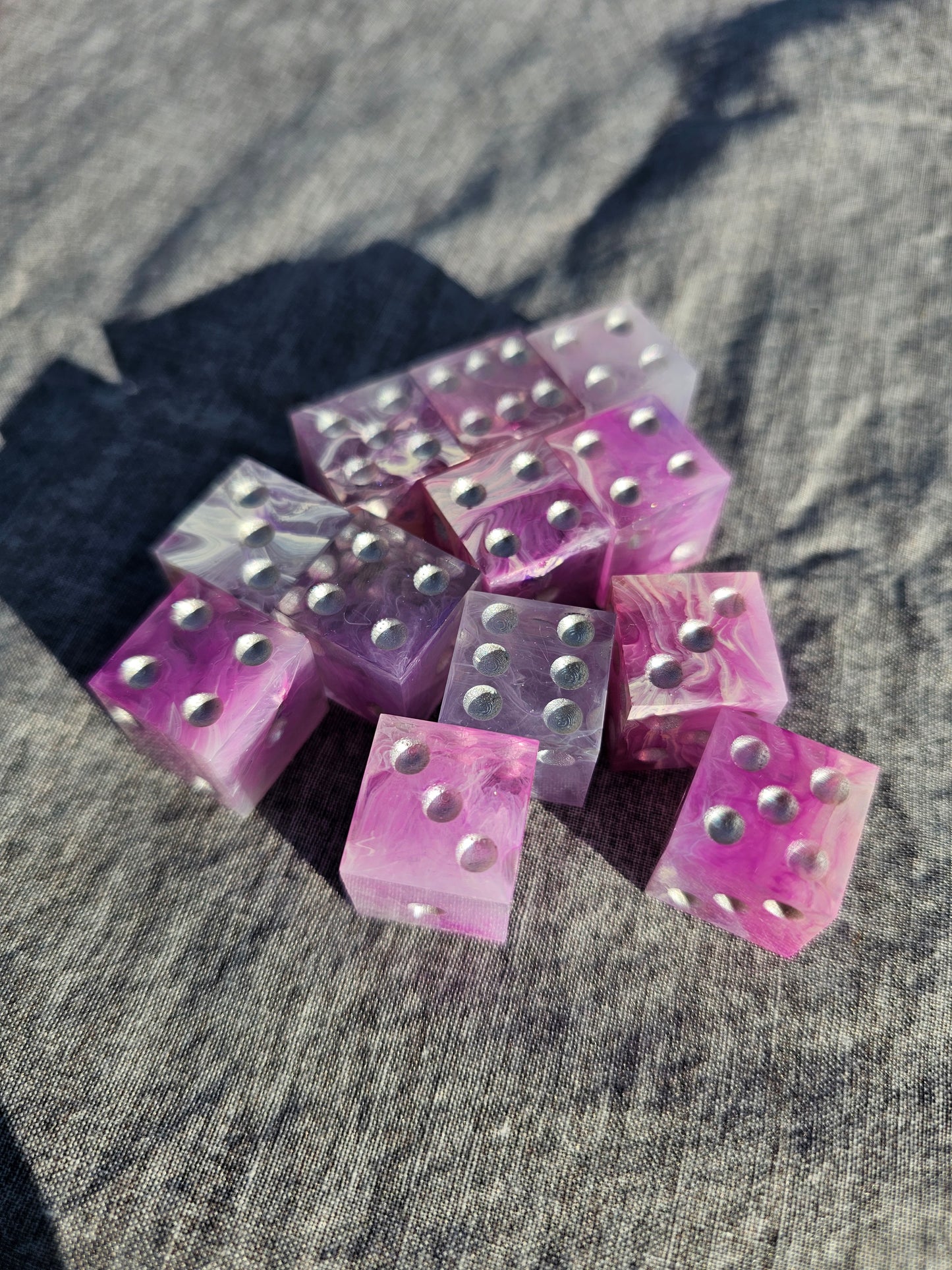 Purple Reign Six-Sided Dice Set