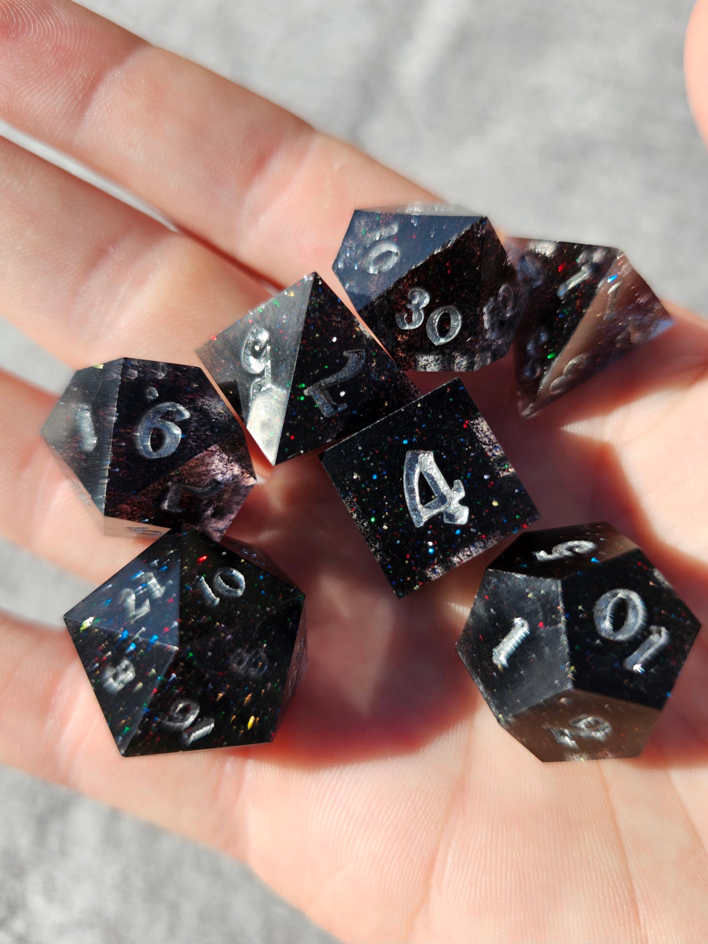 Void Sparkle Dice Set