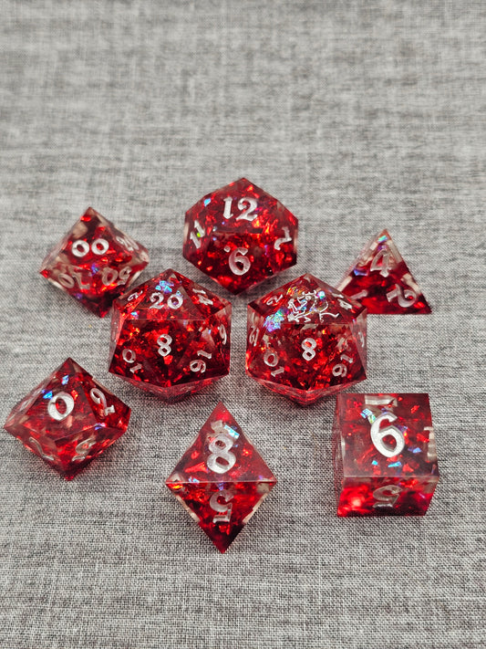 Blood and Ruby Dice Set
