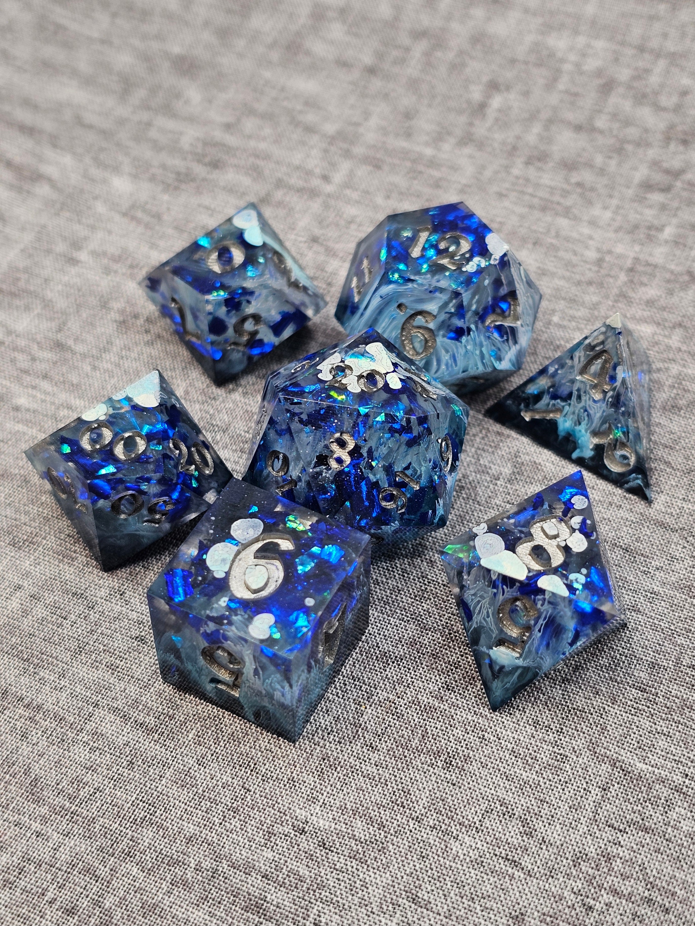 Mystic Winter Dice Set – Black Dragon's Hoard