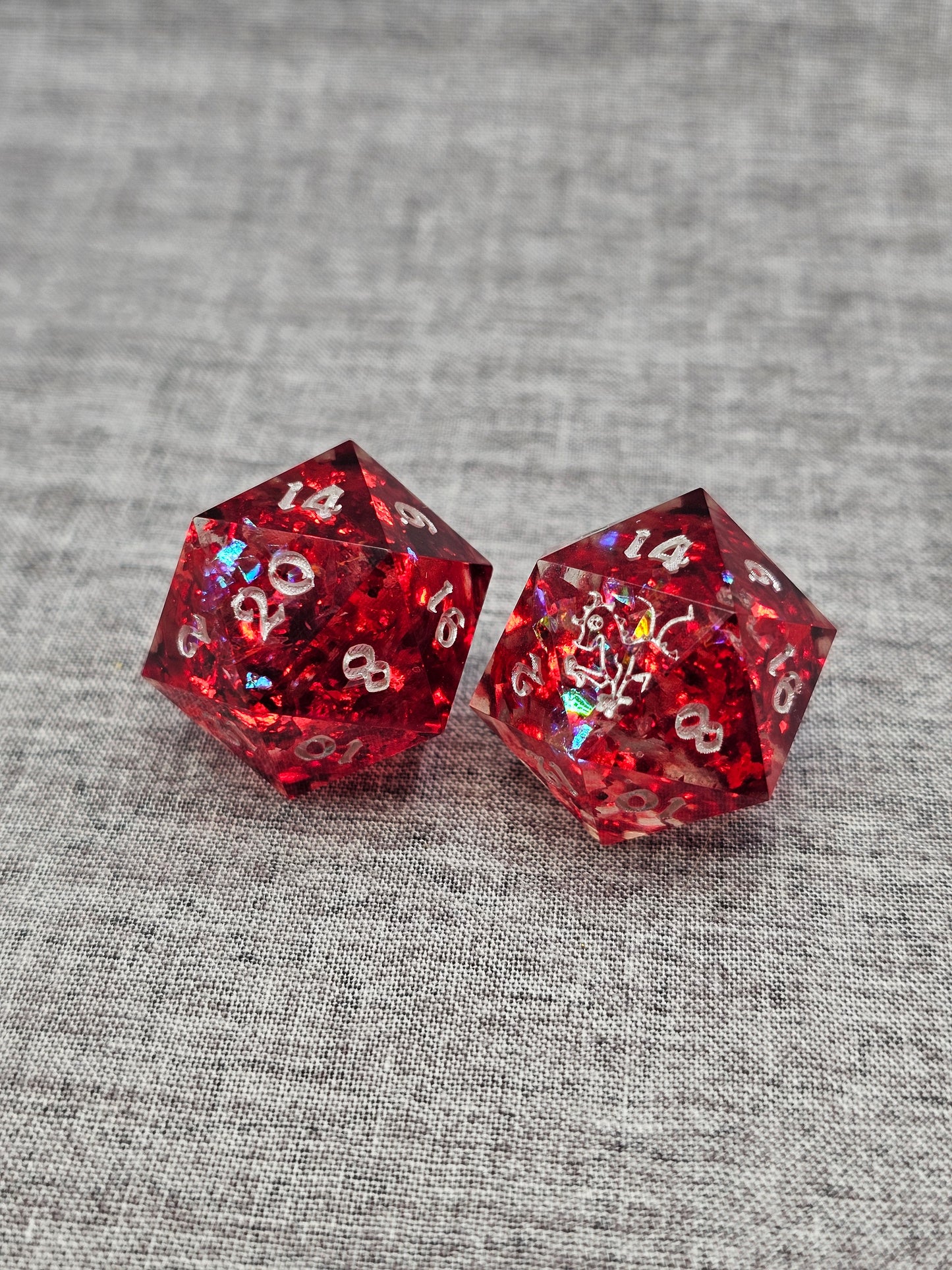 Blood and Ruby Dice Set