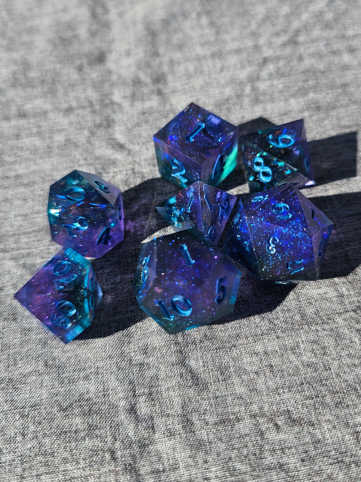 Glittering Galaxy Dice Set