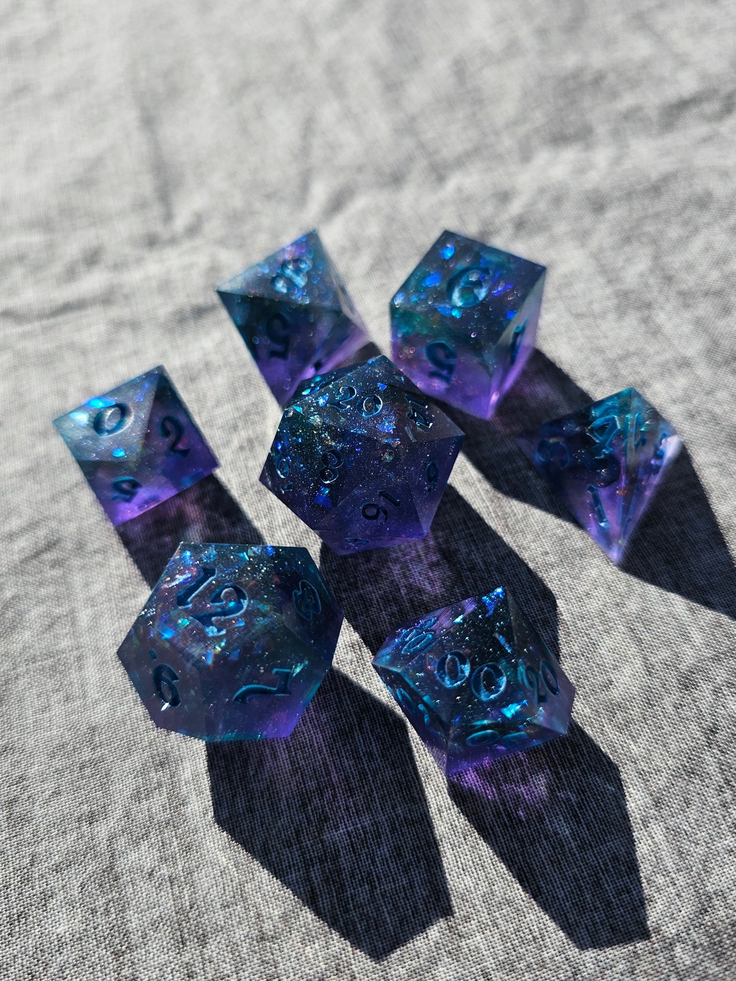 Glittering Galaxy Dice Set