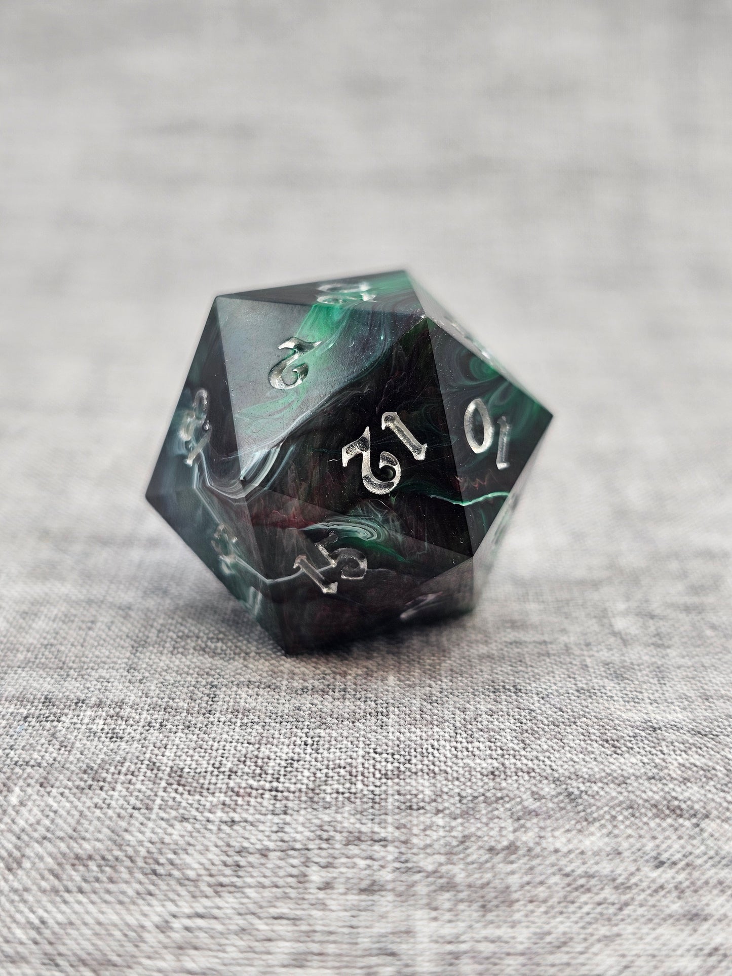 Corrupted Jade Dice Set
