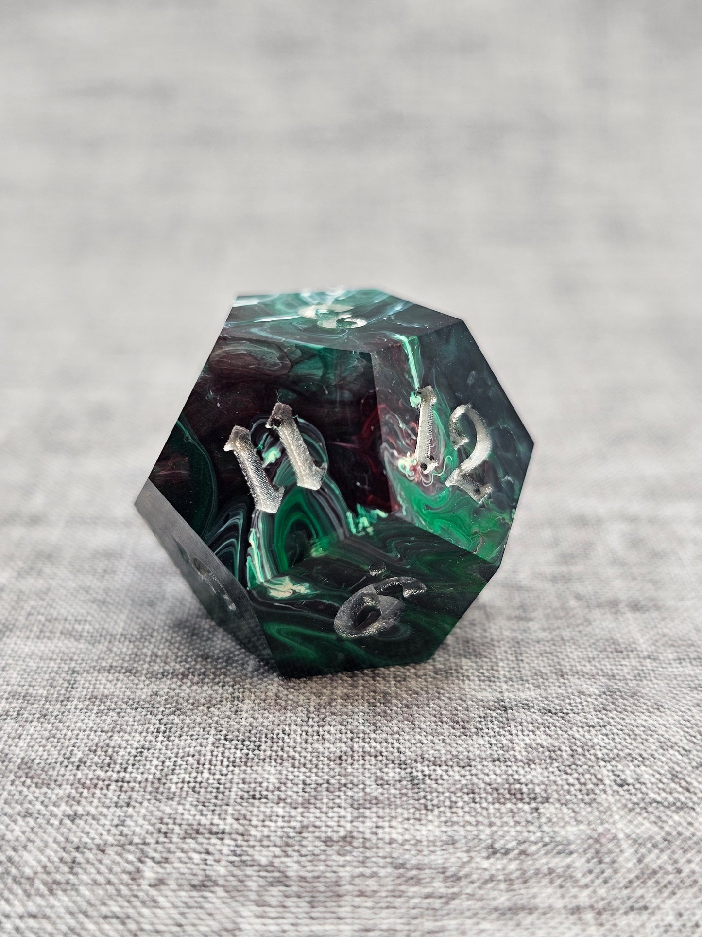 Corrupted Jade Dice Set