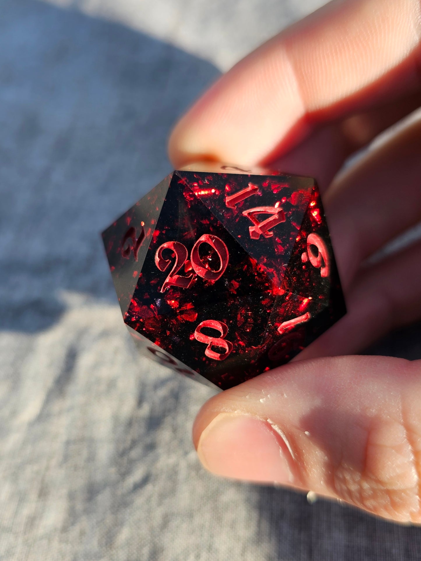 Ruby & Darkness Jumbo D20