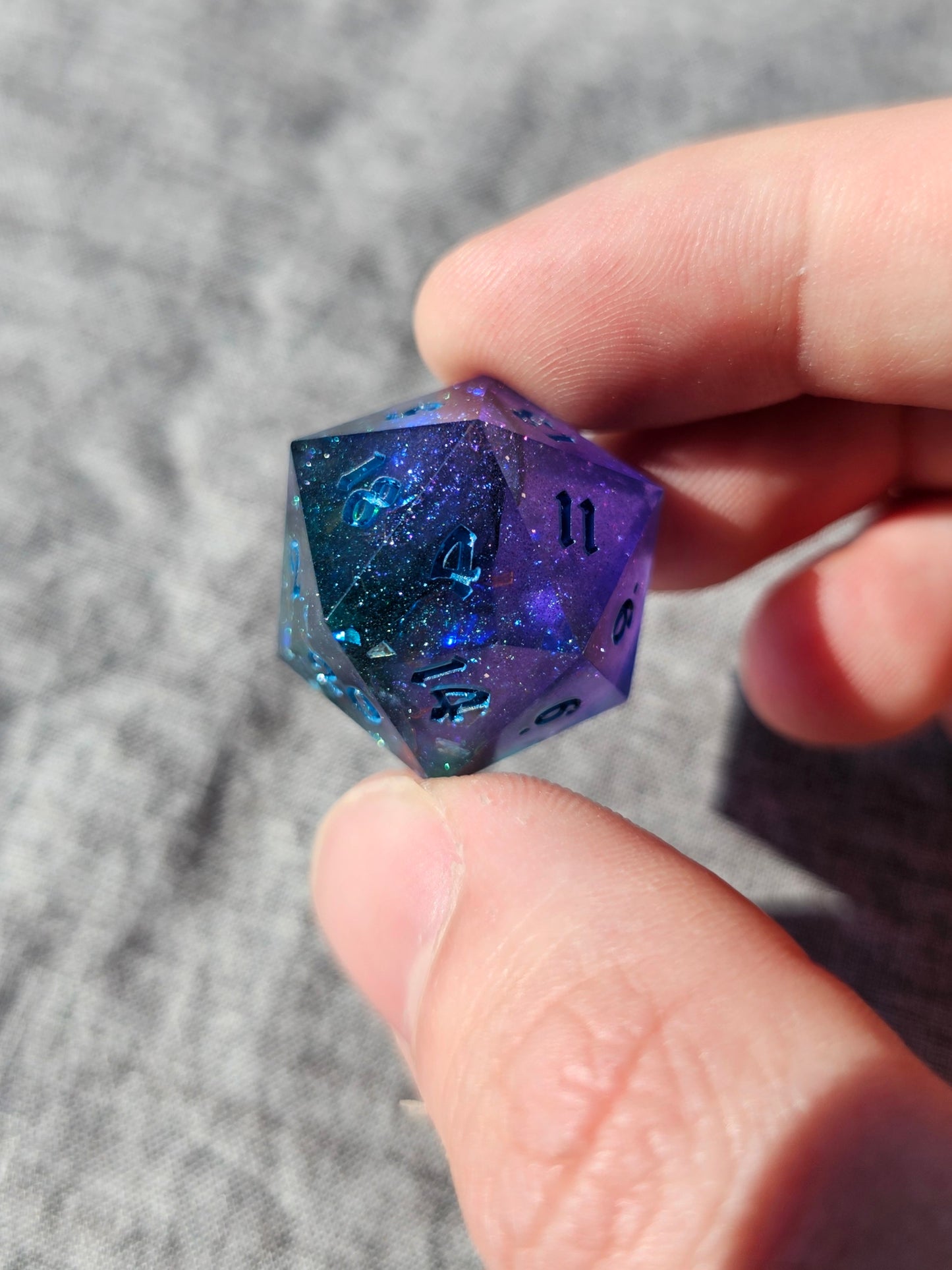 Glittering Galaxy Dice Set