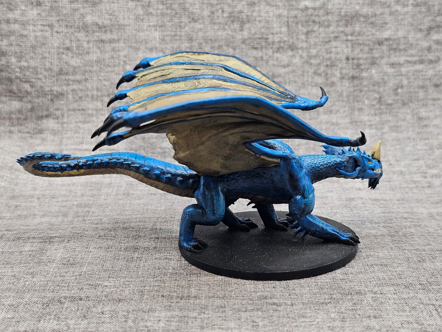 Hand-Painted Young Blue Dragon Miniature