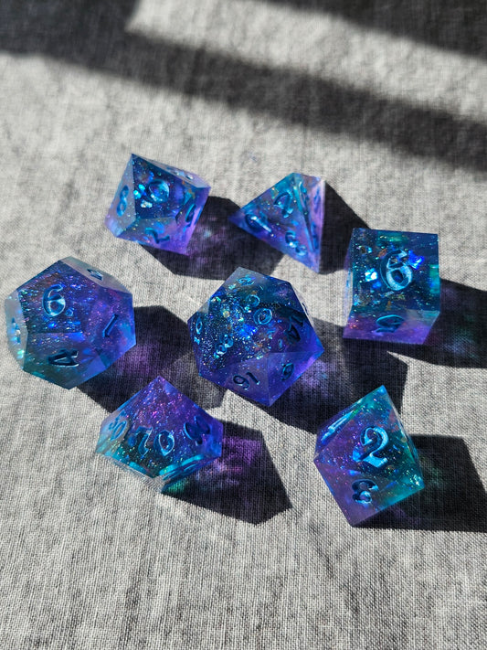 Glittering Galaxy Dice Set