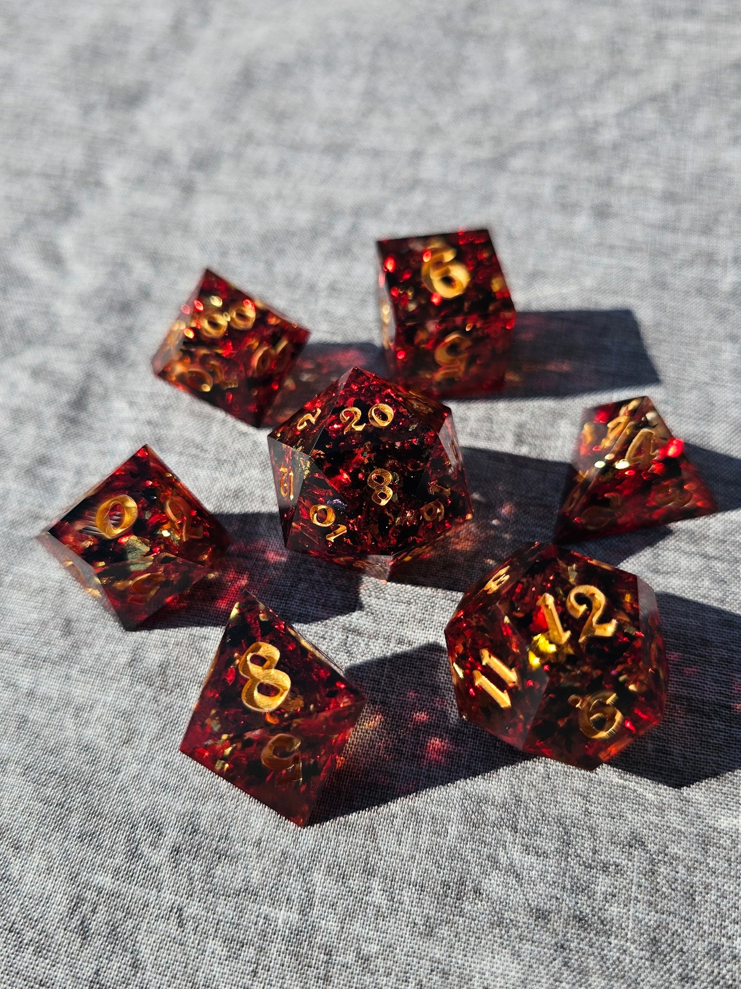 Volcanic Flakes Dice Set