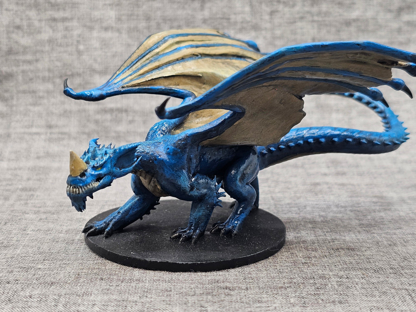 Hand-Painted Young Blue Dragon Miniature
