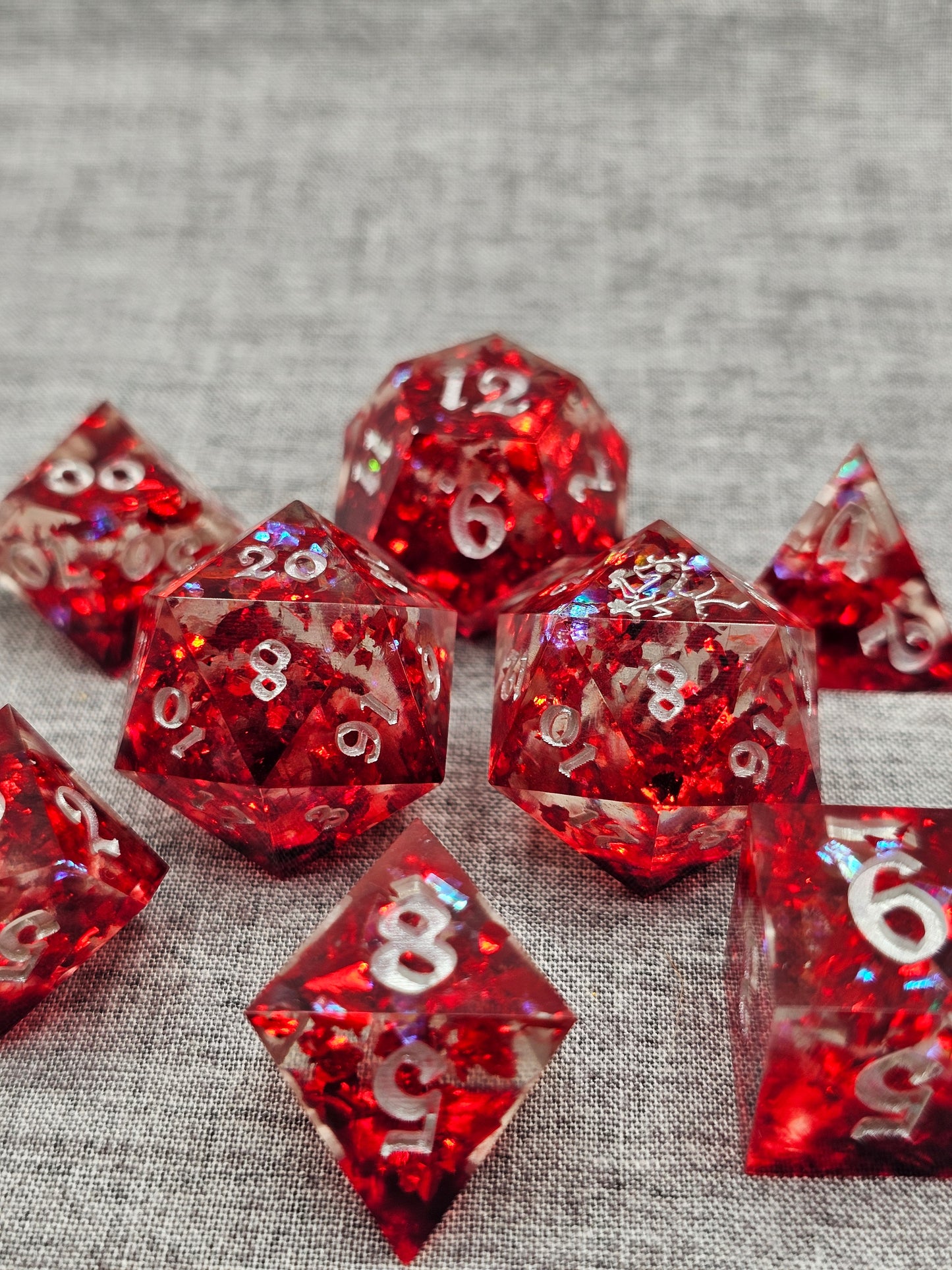 Blood and Ruby Dice Set
