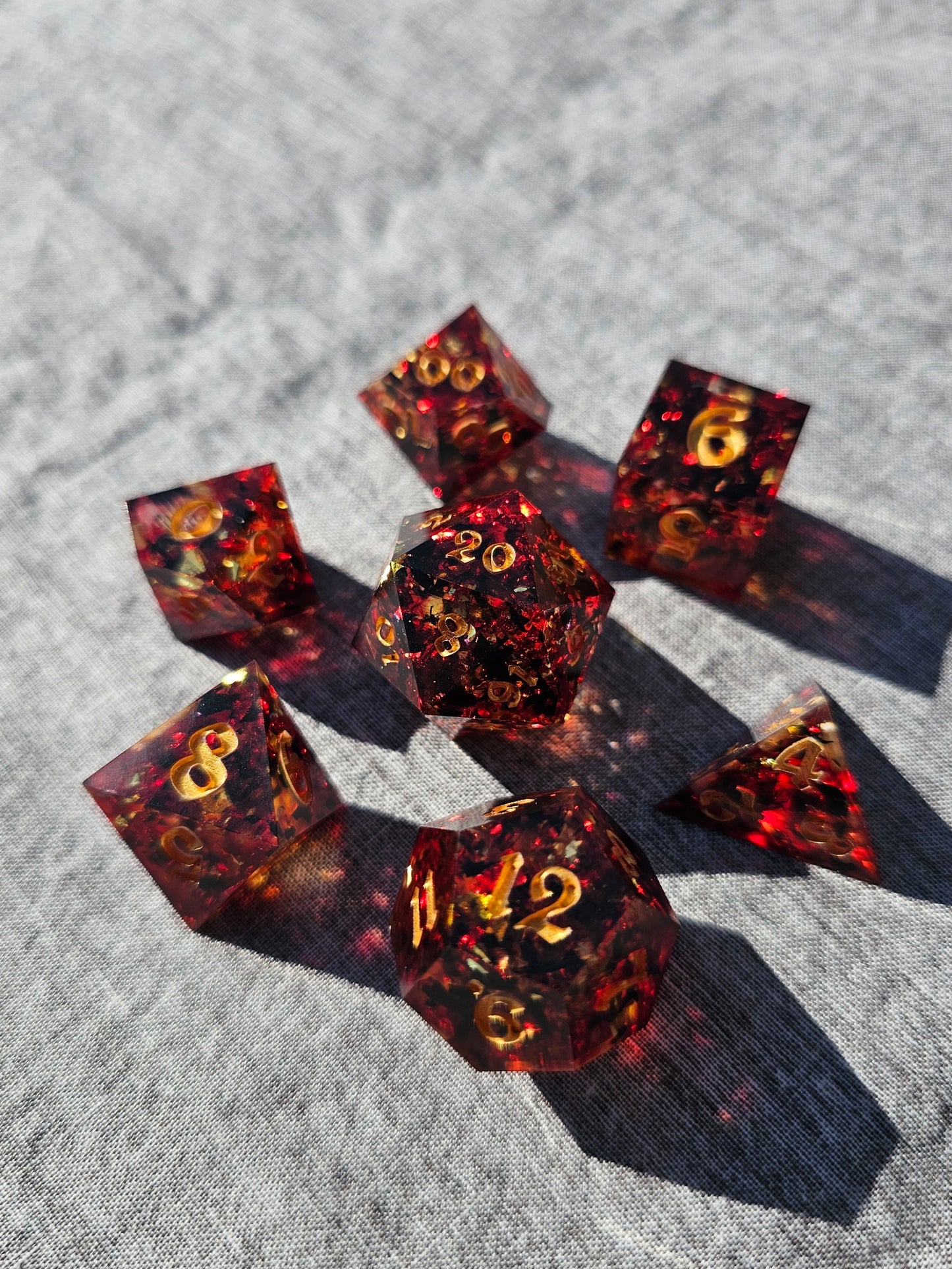 Volcanic Flakes Dice Set